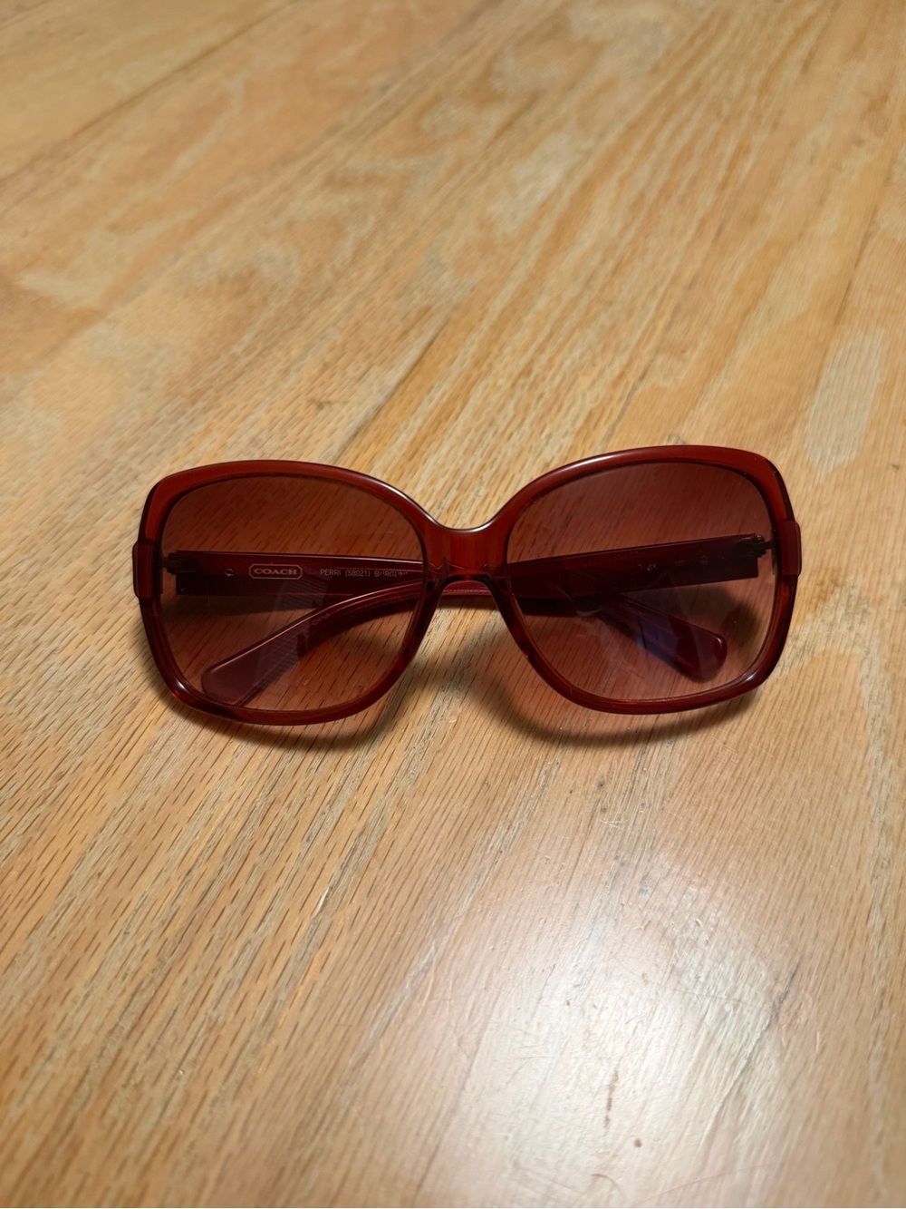 Coach Women's Burgundy Sunglasses